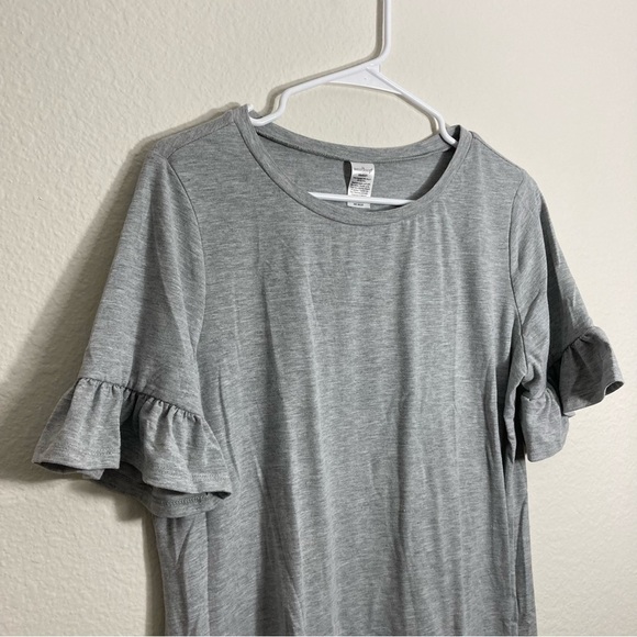 West Loop Tee with Ruffle Sleeve - Gray - Medium - Picture 3 of 4